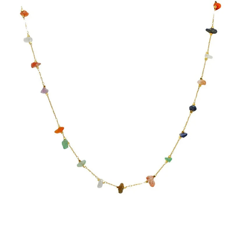 GR | Elegant natural gemstone necklace