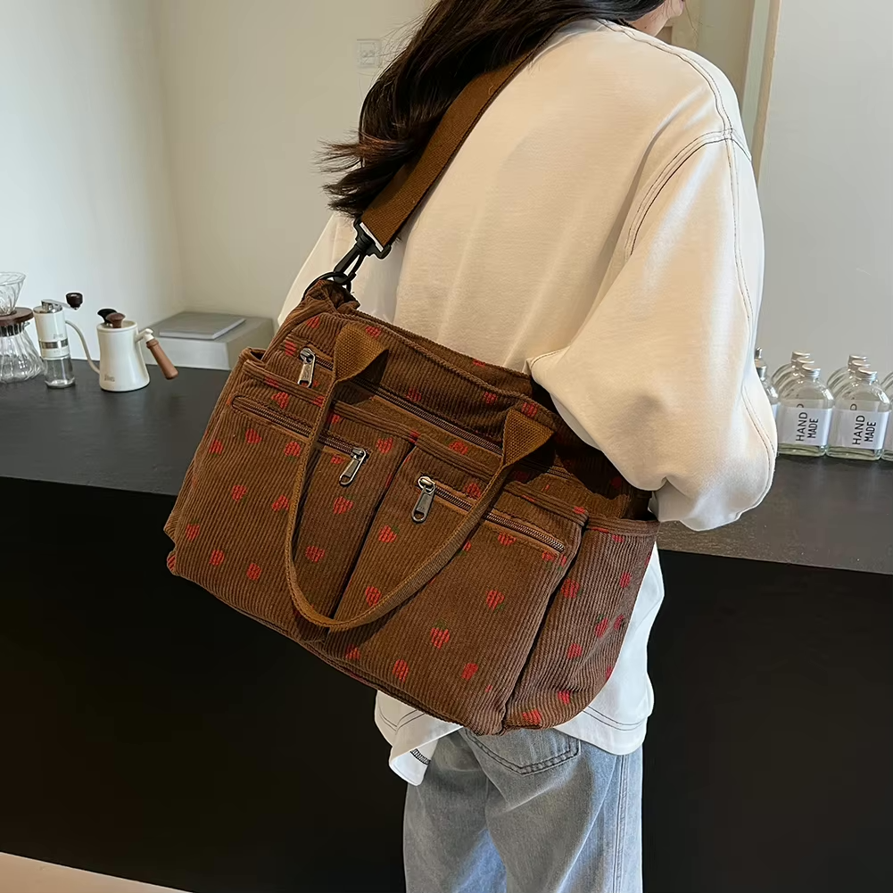 GR | Strawberry Corduroy Bag