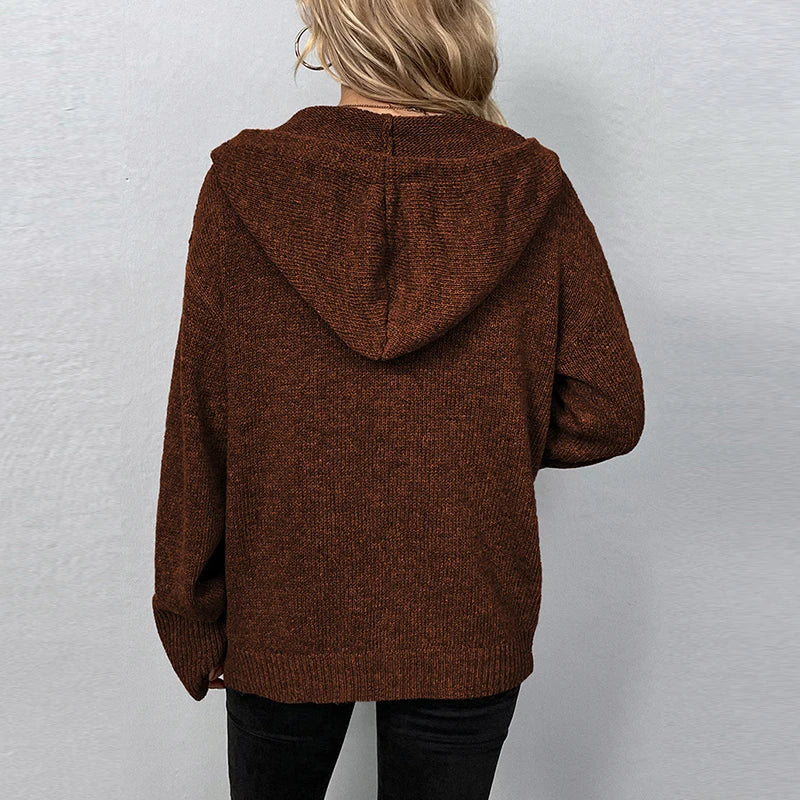 GR | Bequemer Hooded Cardigan