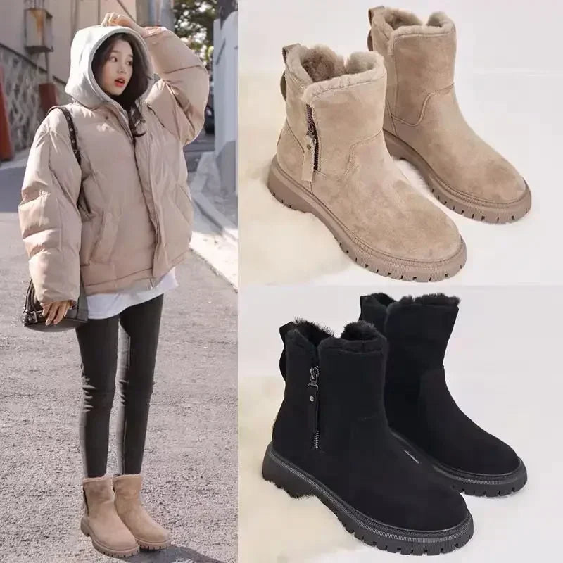 GR | Women's winter boots with fur lining