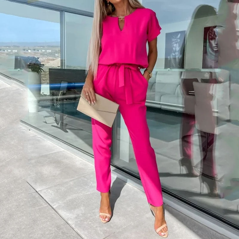Short-sleeved jumpsuit 
