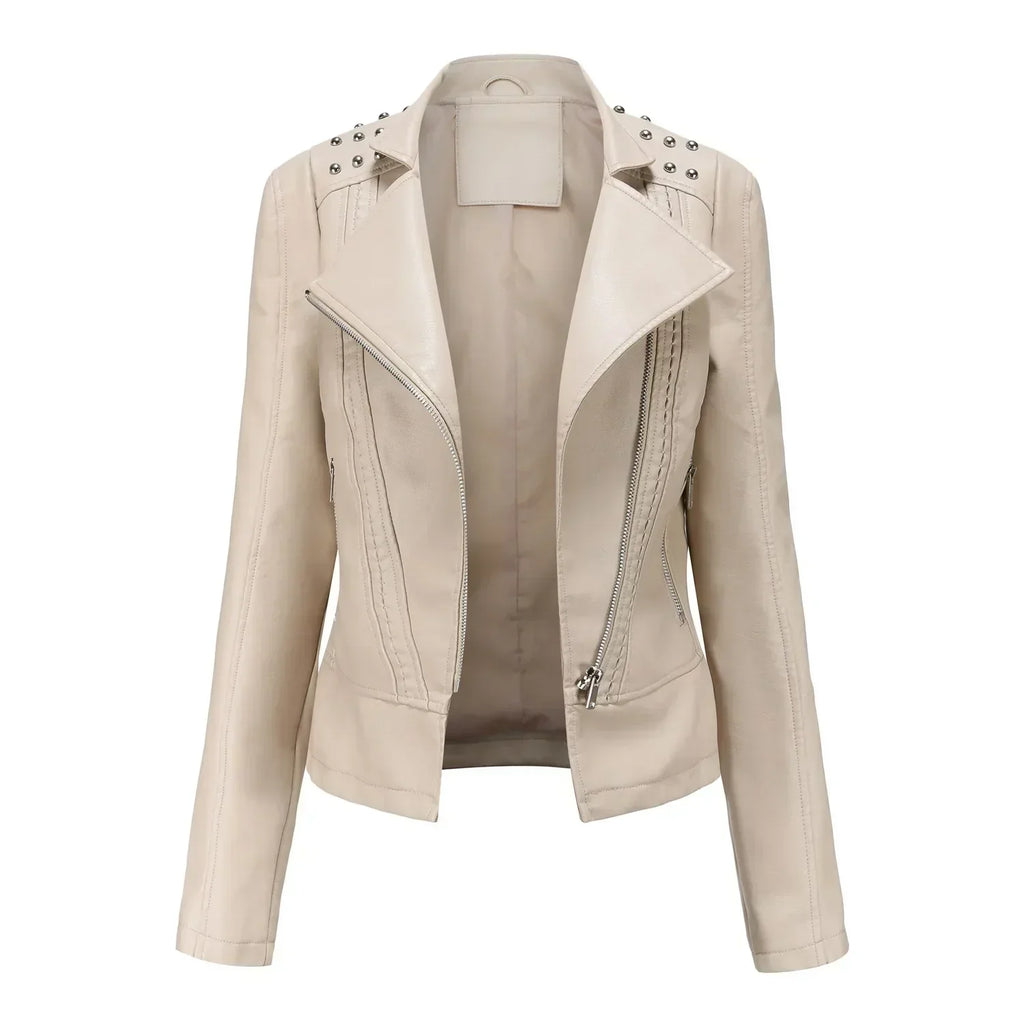 GR | Elegant leather jacket for women.