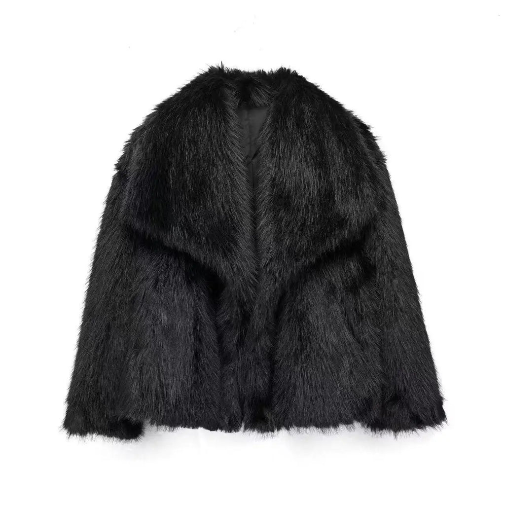 GR - Women's Queen Style Long Sleeve Cross Cut Coat 