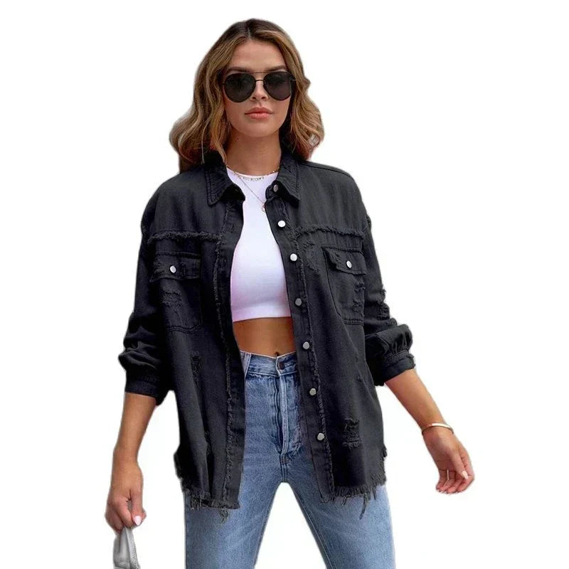 Casual women's denim jacket