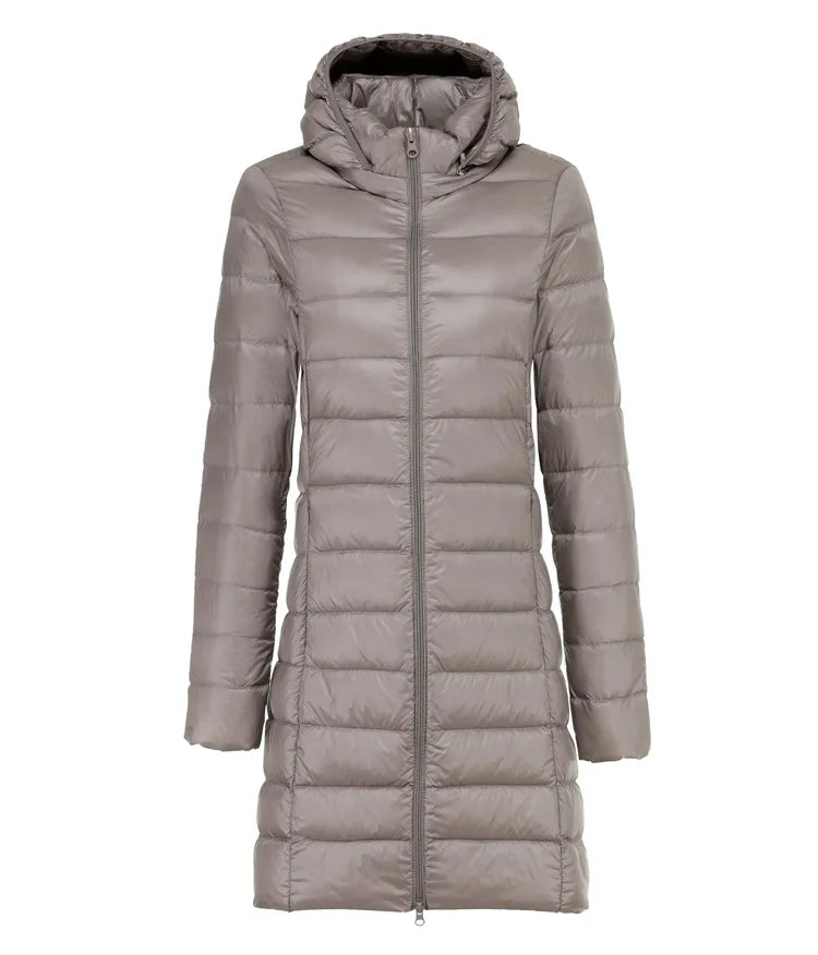 GR | Long lightweight down jacket