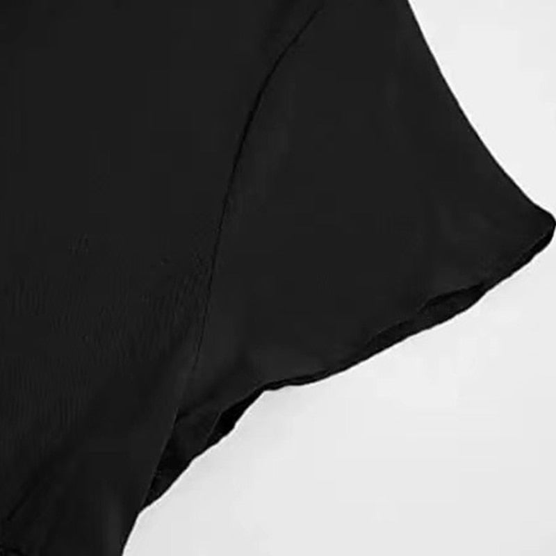 GR short-sleeved woven dress