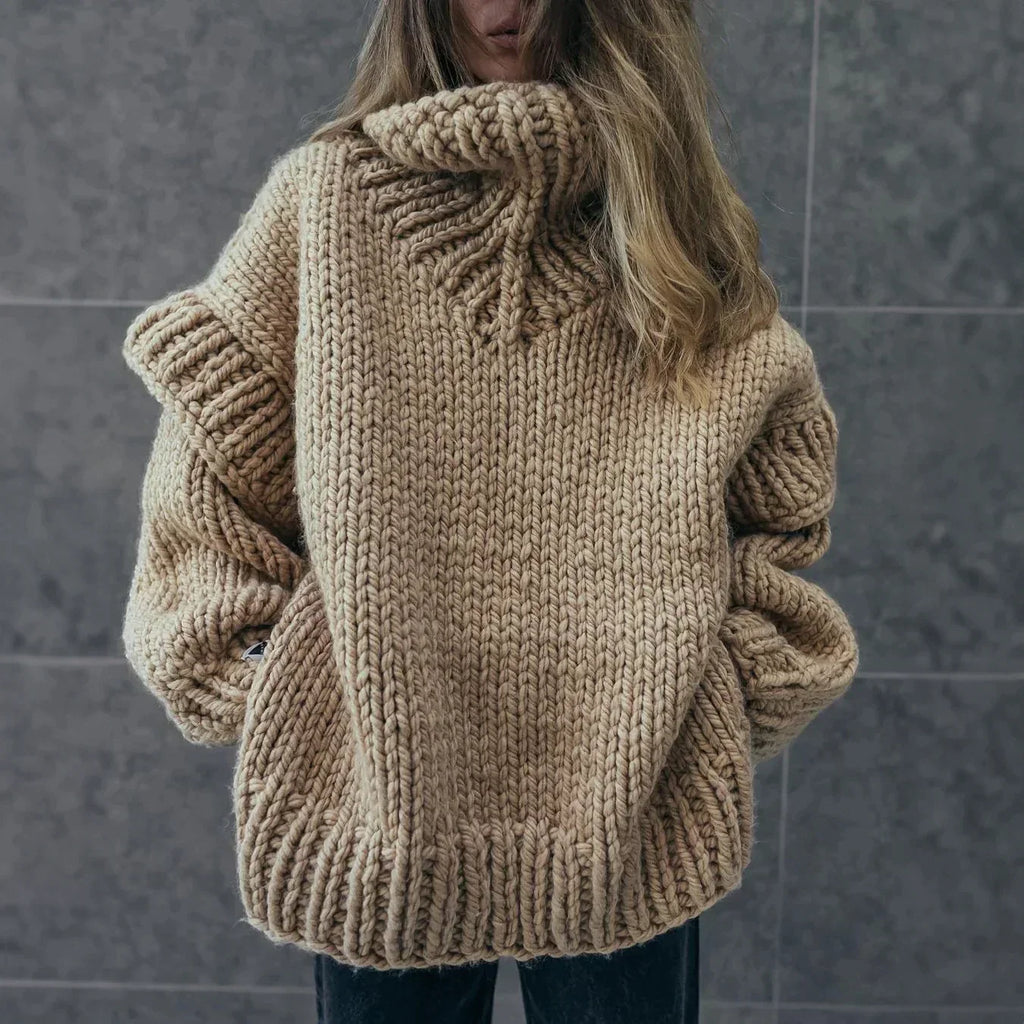 GR | Oversized Pullover Mit Rollkragen