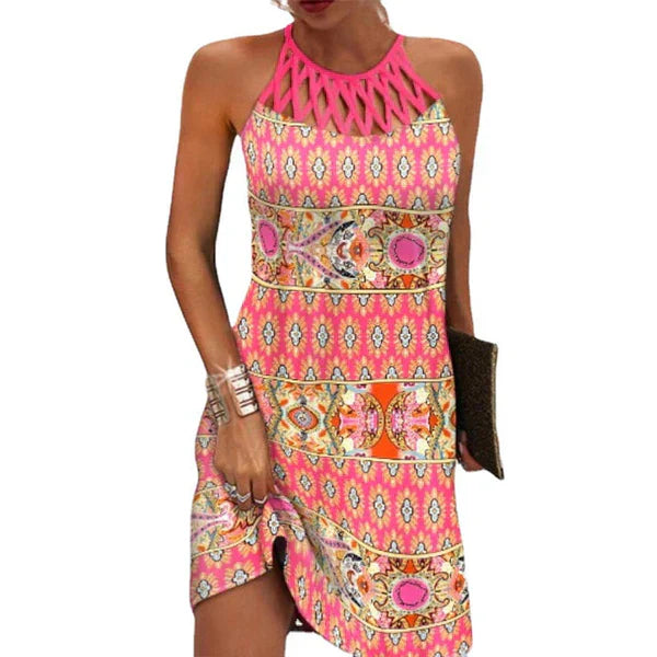 Woman Halter Summer Dress 