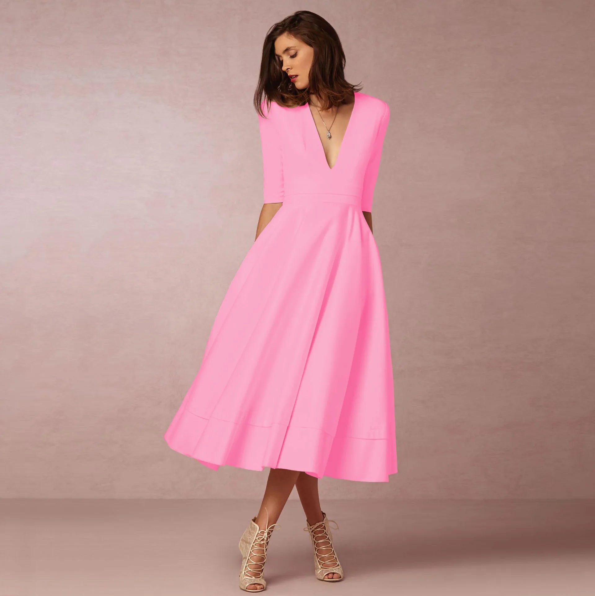 GR | Elegante Lange Damenkleid