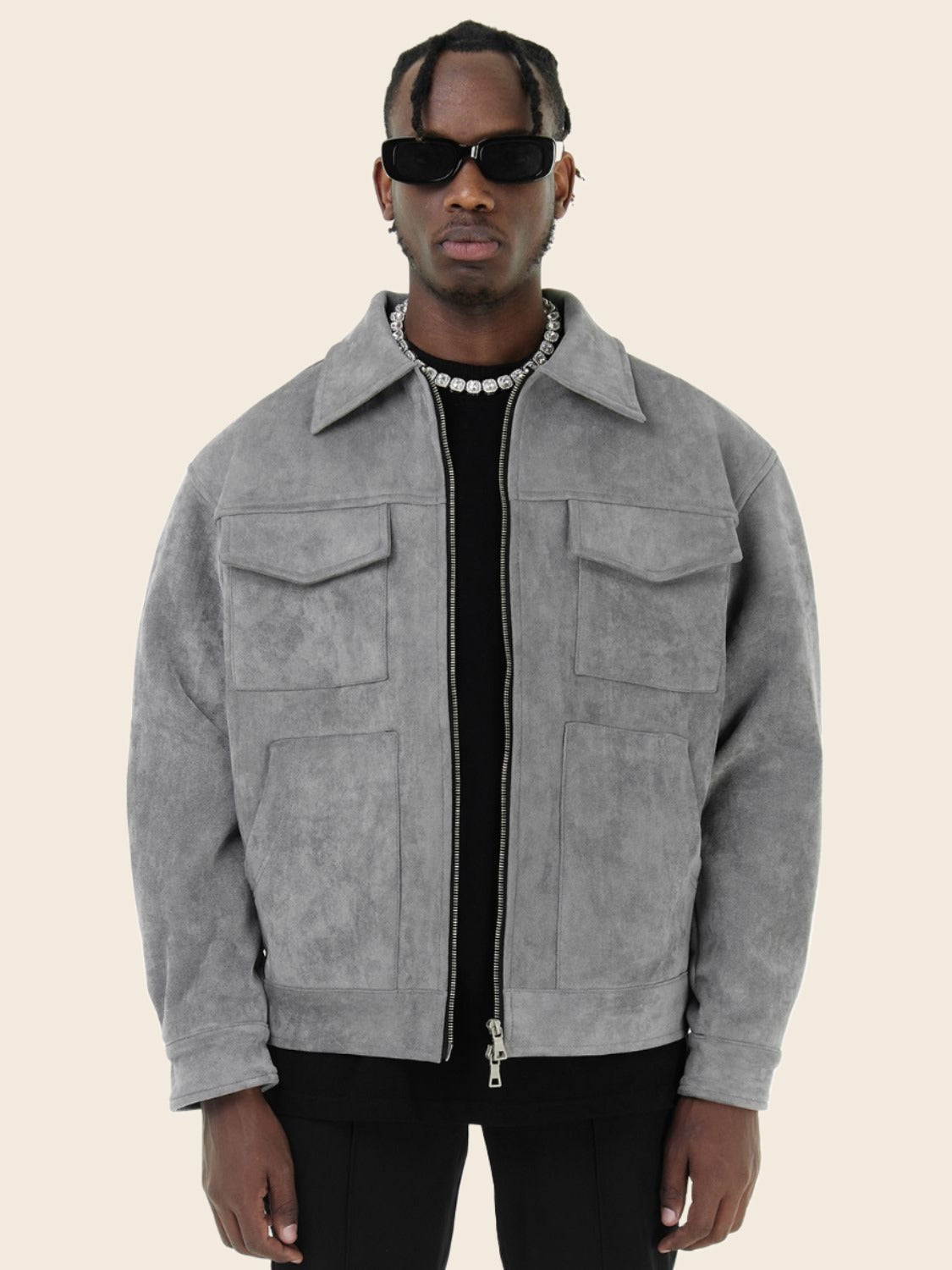 GR | Streetwear Jacket with Cotton Blend for Comfortable Style