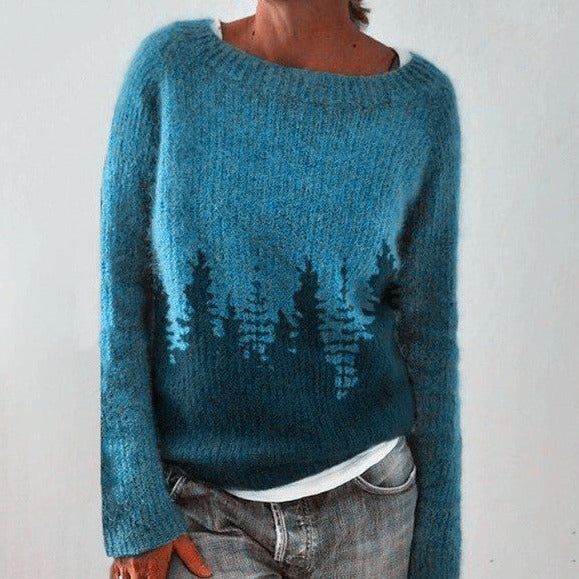 GR - Elegant knitted sweater - Women's knitwear in trendy colors