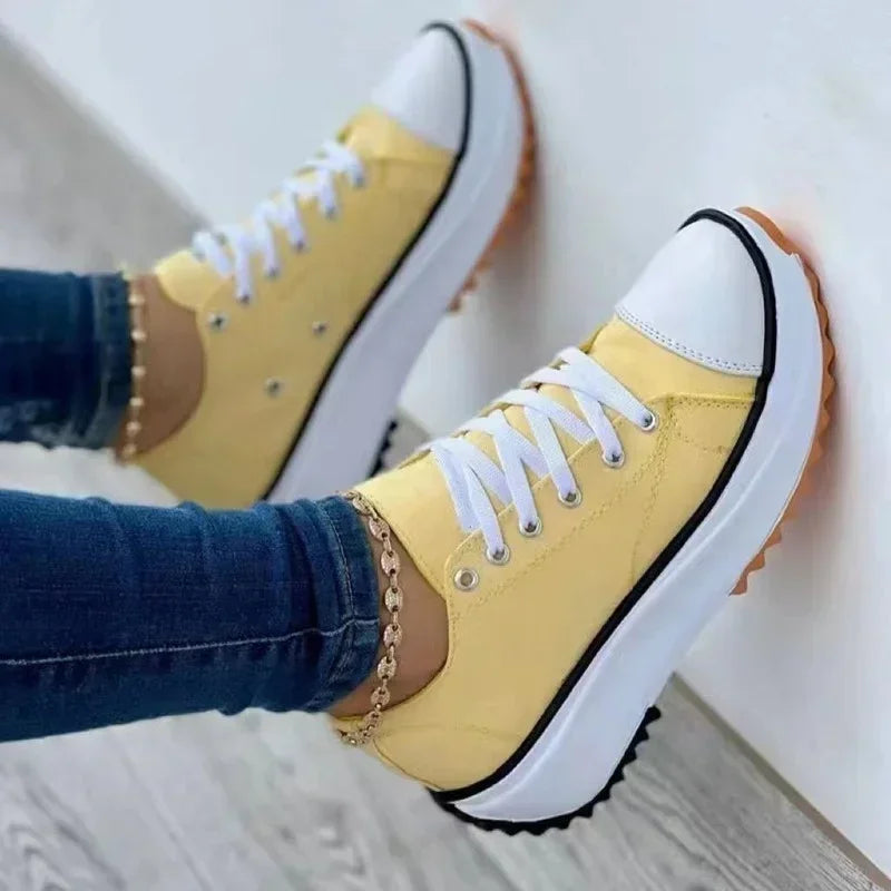 GR | Canvas Sneakers Casual Lace-up Shoes
