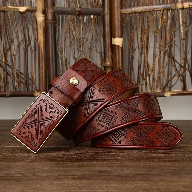GR | Belt with a unique design for every outfit, made of cowhide leather