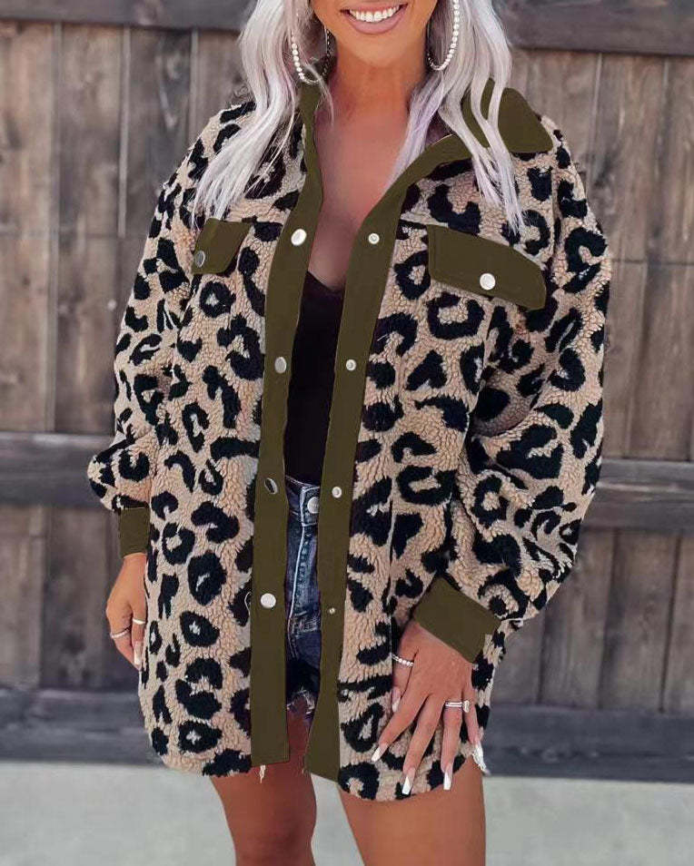 GR - Fashion Leopard Coat