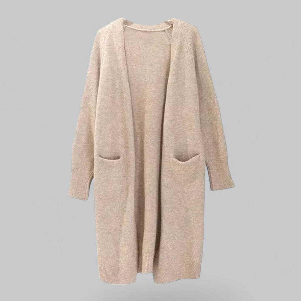 GR | Klassischer Langer Cashmere Strickjacke Für Frauen