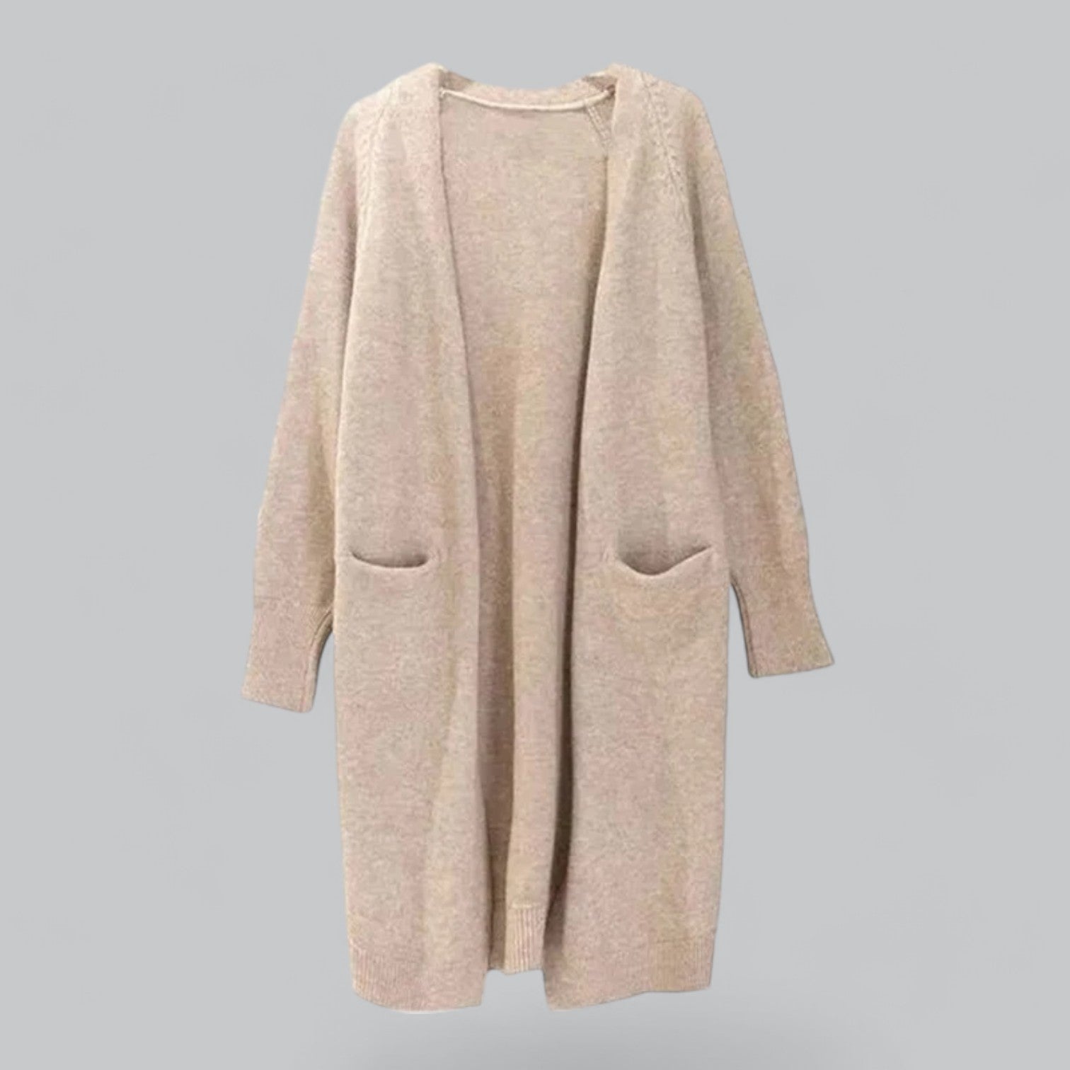 GR | Klassischer Langer Cashmere Strickjacke Für Frauen