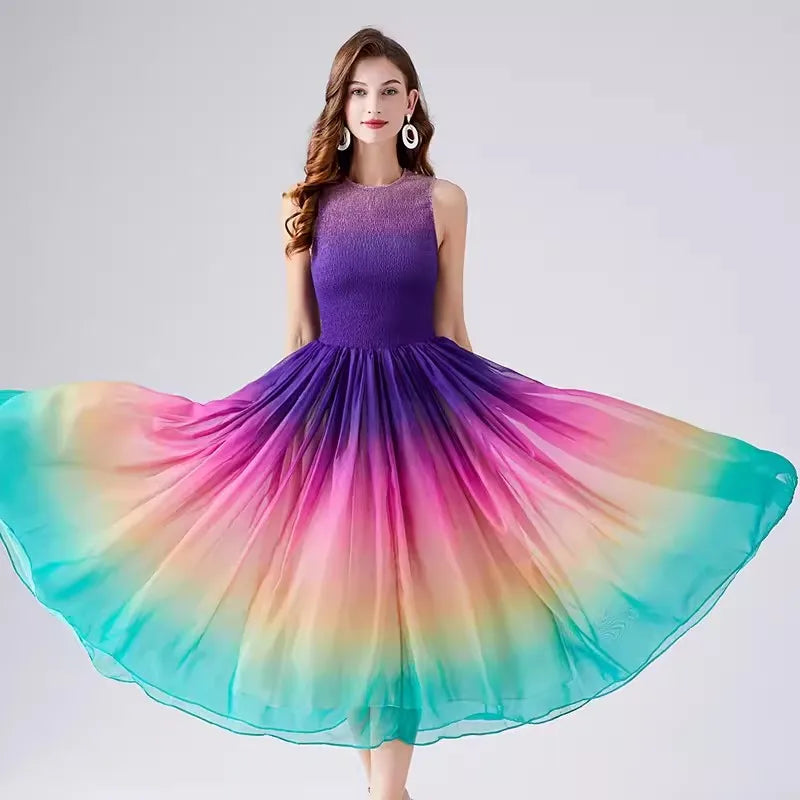 GR | Golden Hour Harmony Midi Kleid