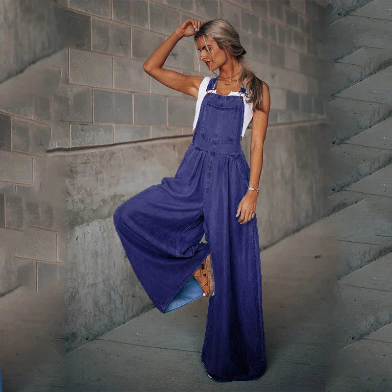 GR | Boho Oversize Denim Latzhose