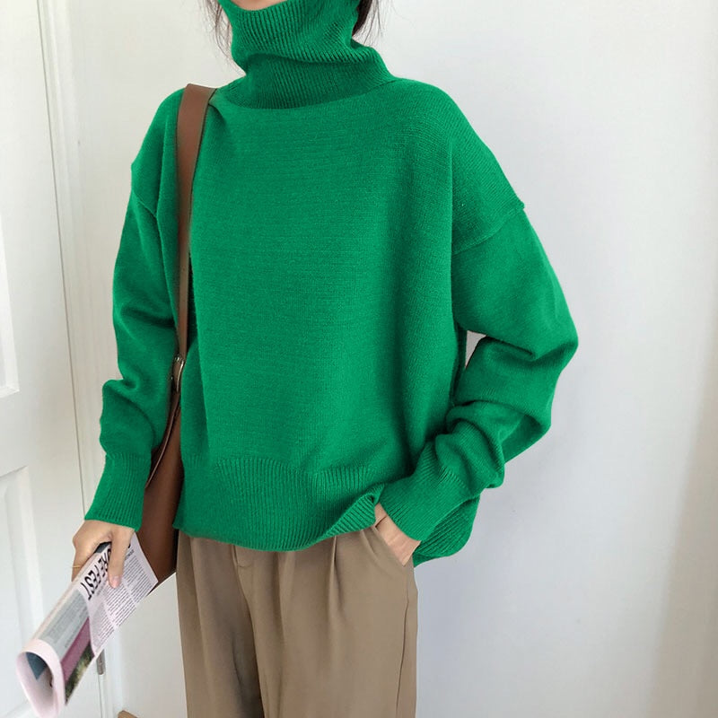 GR | Stylish Autumn Classic Turtleneck Sweaters for Women