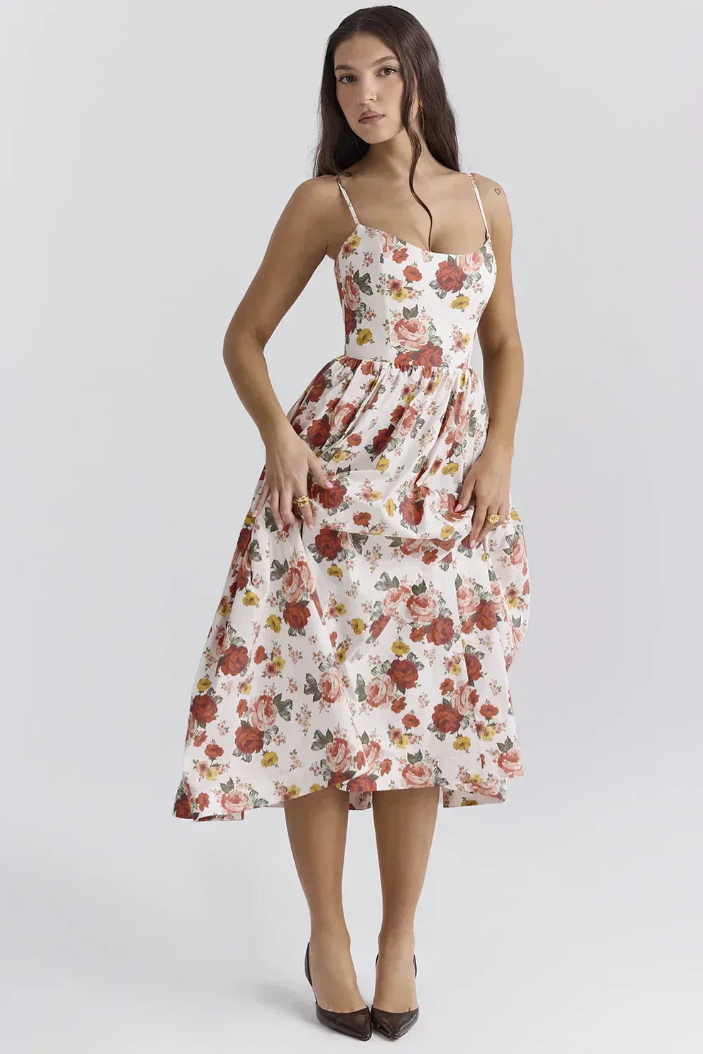 GR | Elegantes Midi-Kleid aus Leinen