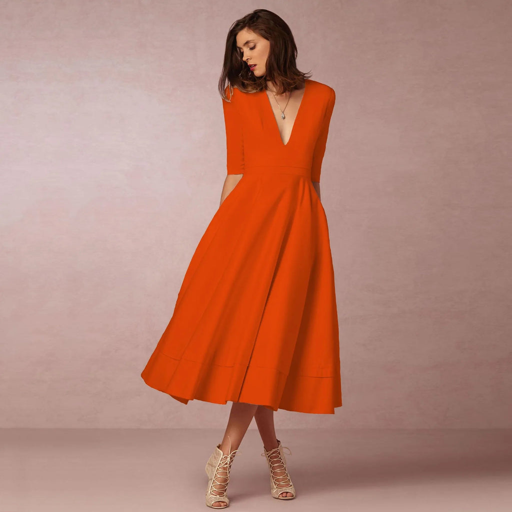 GR | Elegante Lange Damenkleid