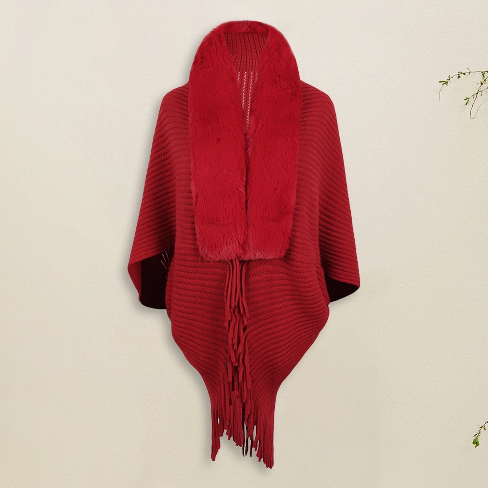 Long-sleeved ribbed cardigan