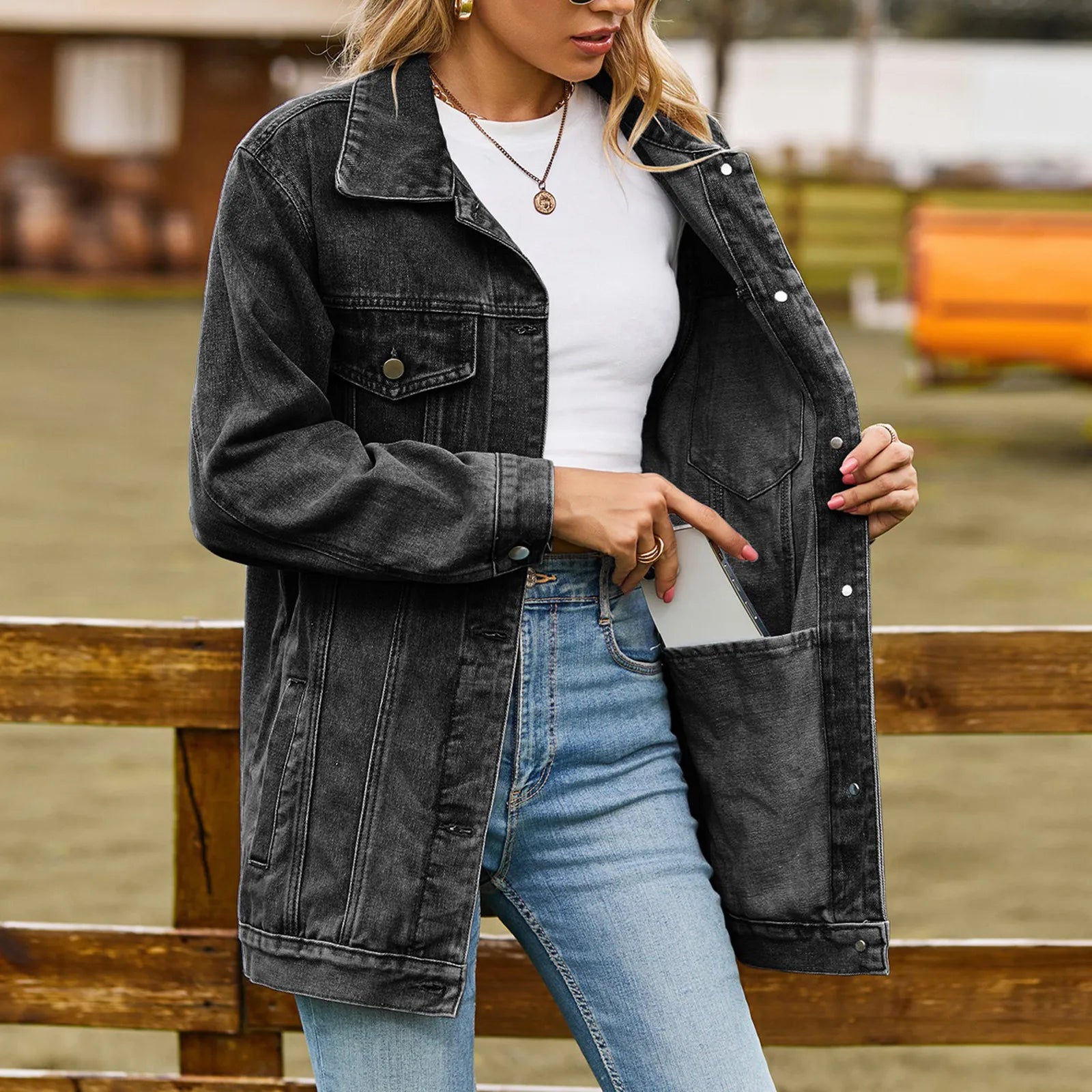 GR | Classic Elegant Denim Jacket