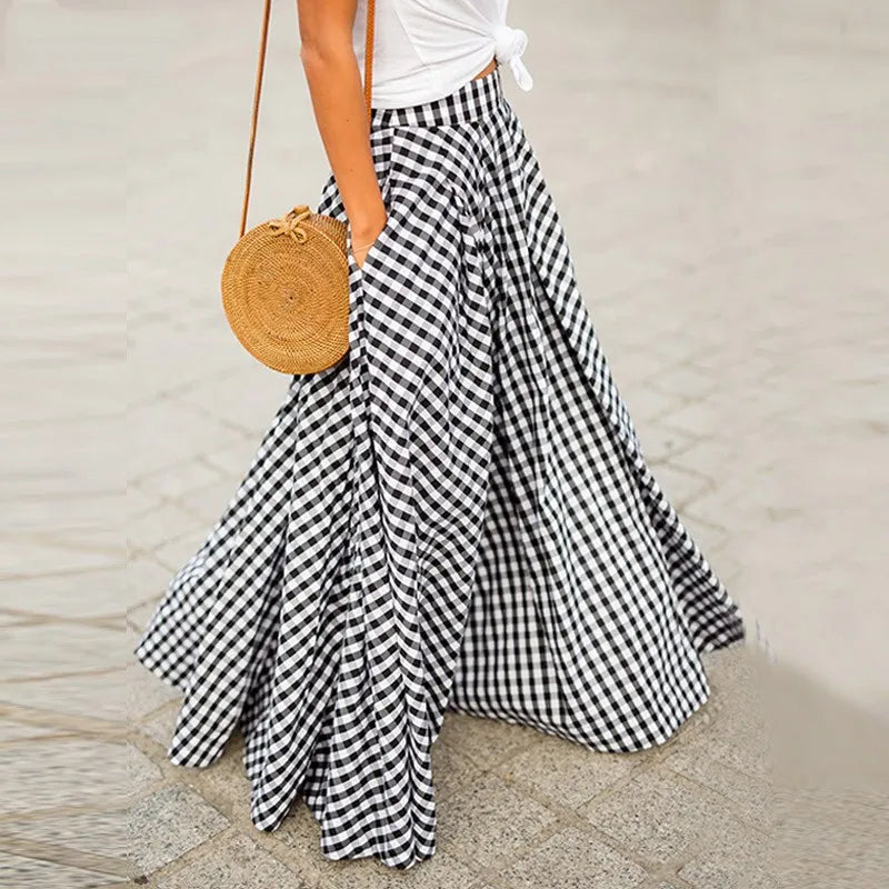 GR | Maxi skirt with high waist