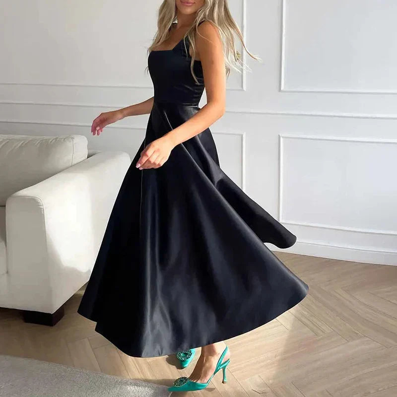 GR | Modern Sleeveless Maxi Dress with High Waist for Women