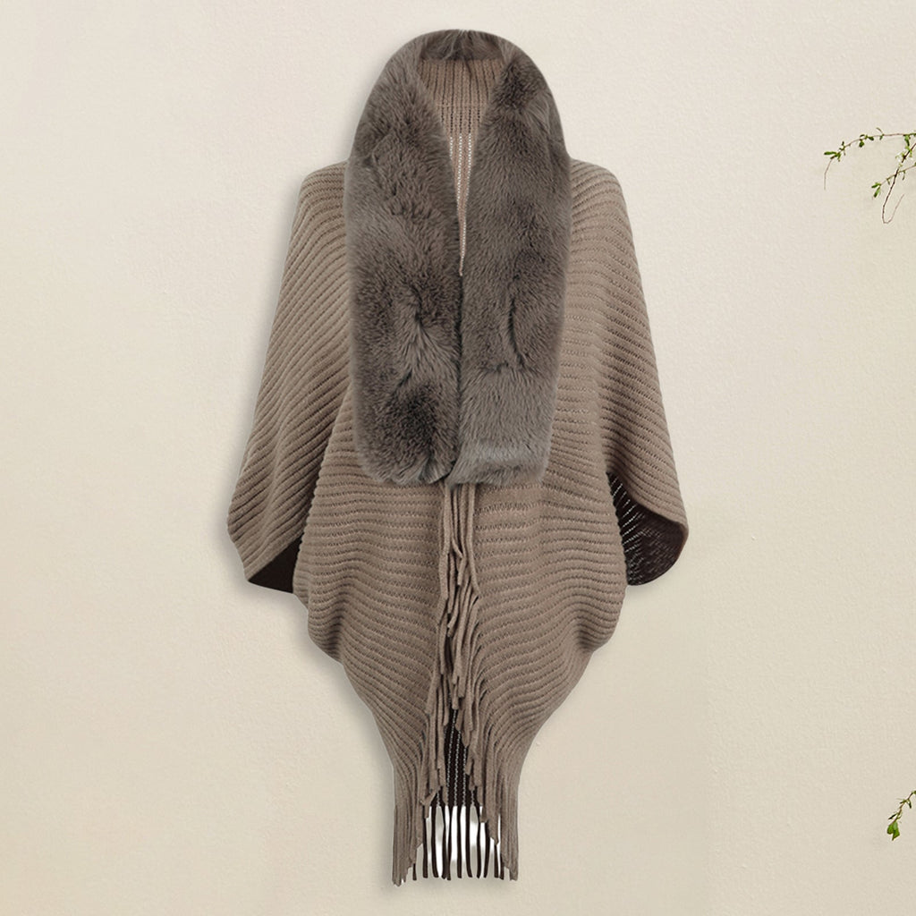 Long-sleeved ribbed cardigan