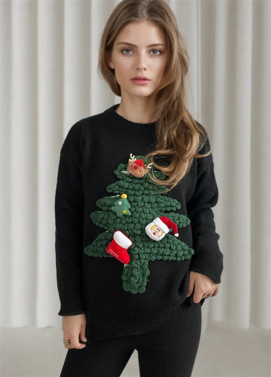 GR - Ugly Christmas sweater - Hyggelig trøje with 3D details and juletema 