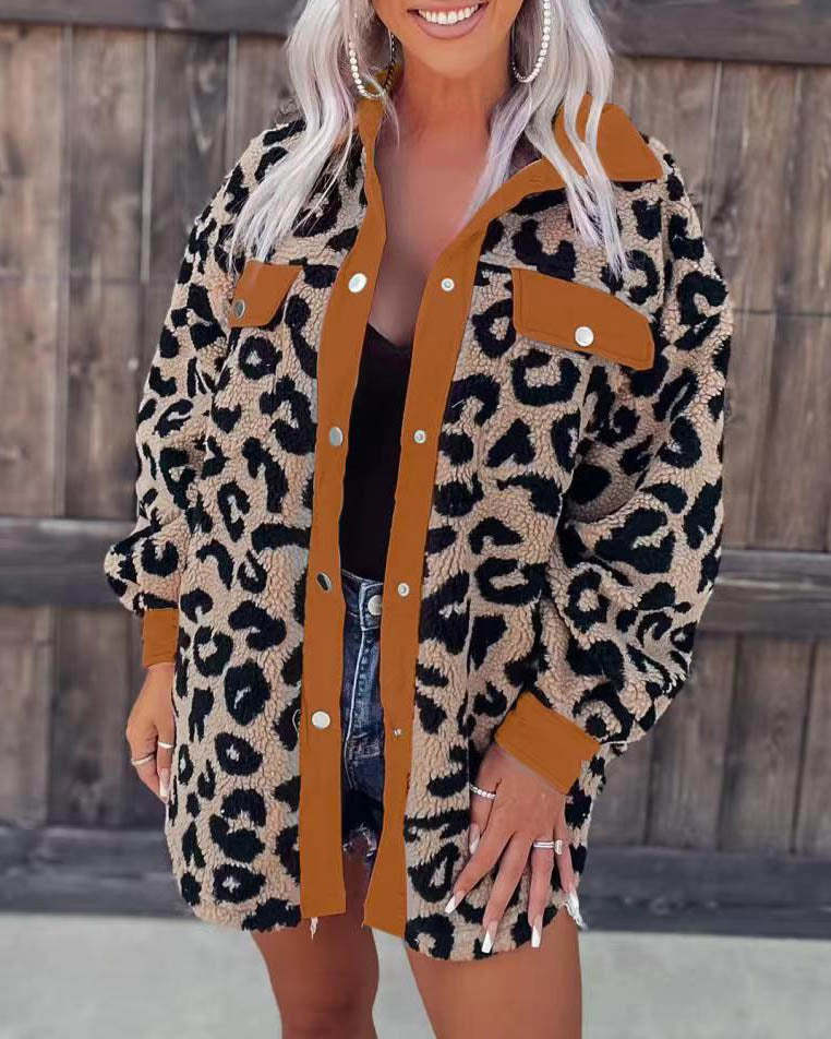 GR - Fashion Leopard Coat