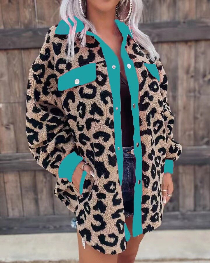 GR - Fashion Leopard Coat