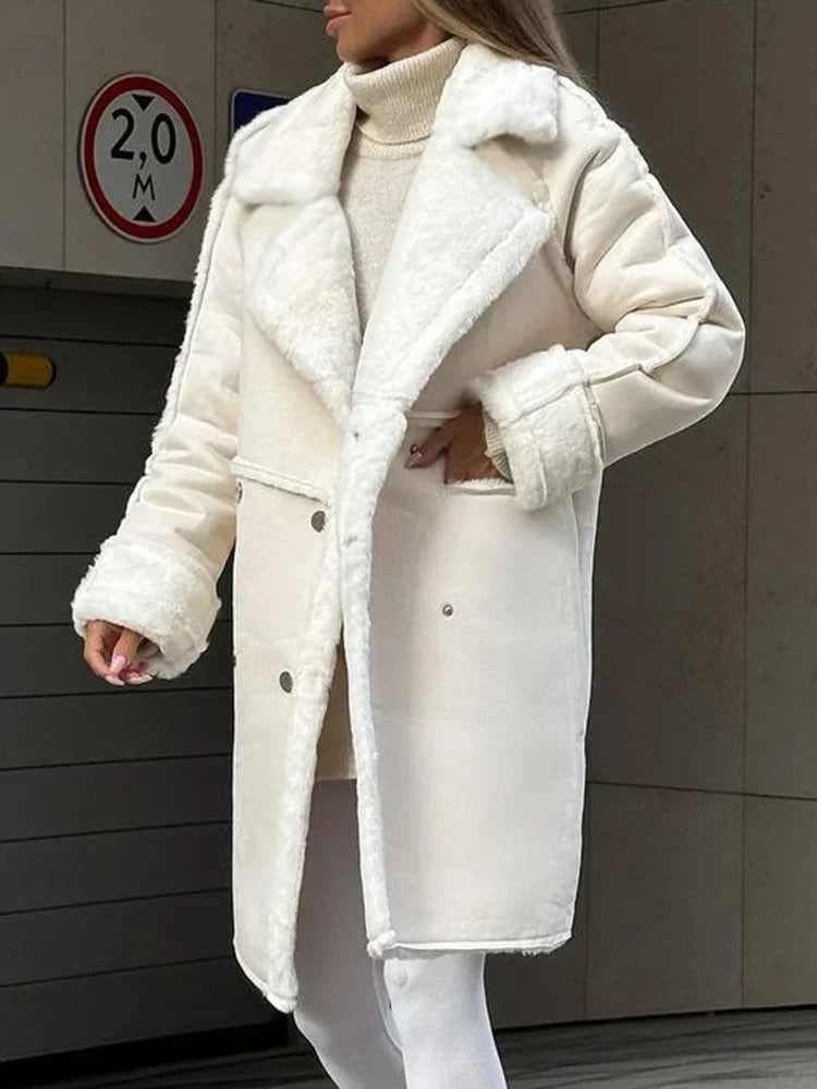 GR - Long faux fur jacket 