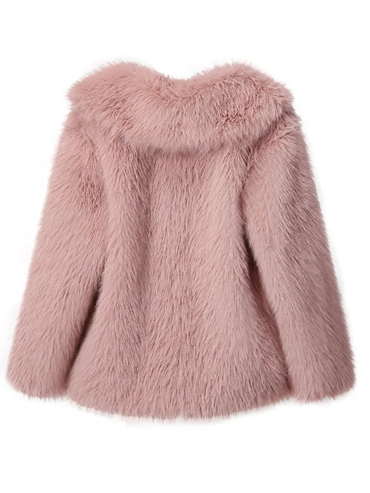 GR - Slim Faux Fur Coat