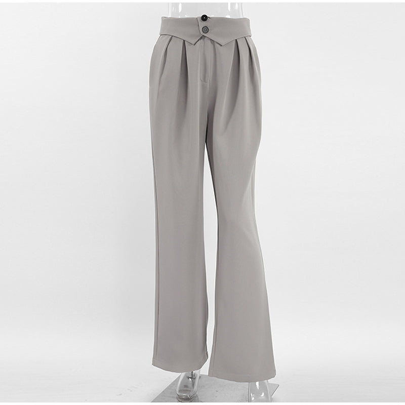 GR | Stilvolle High-Waist-Hose mit Falten