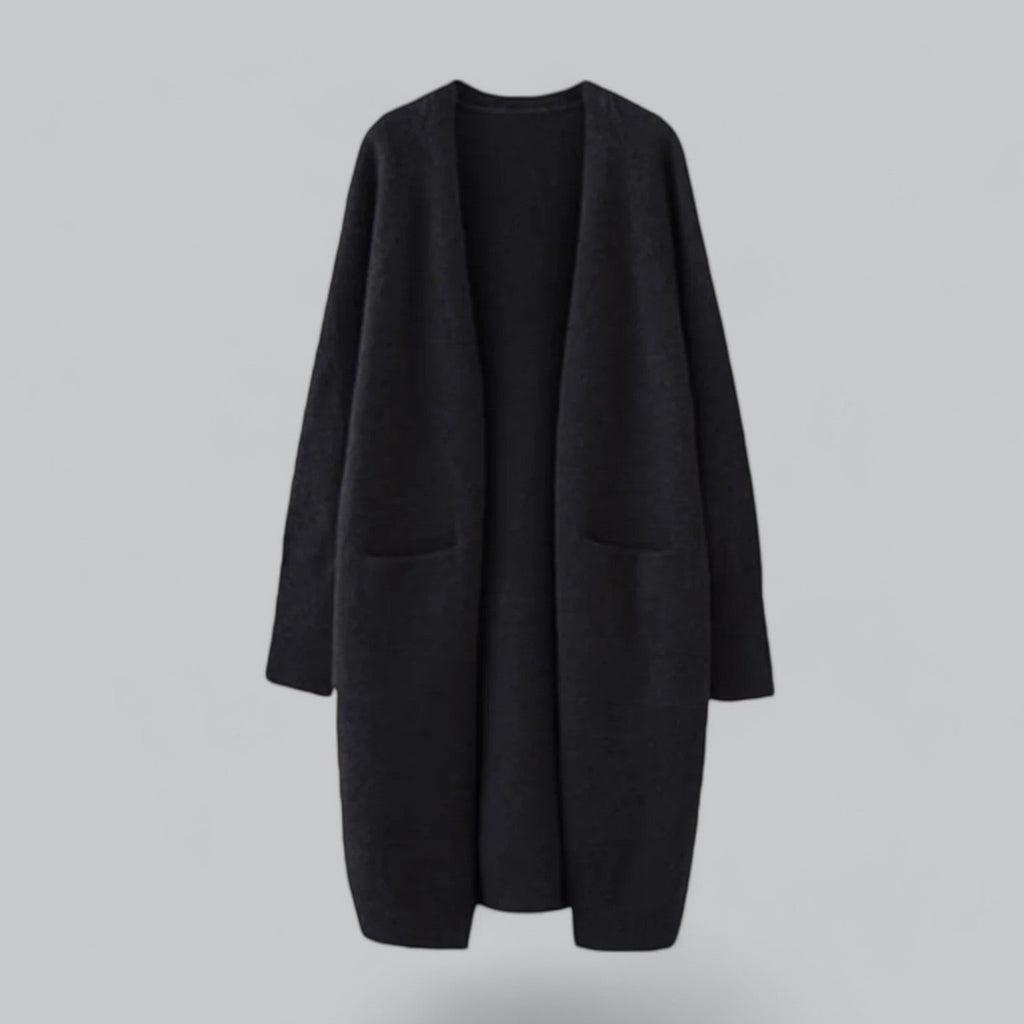 GR | Klassischer Langer Cashmere Strickjacke Für Frauen
