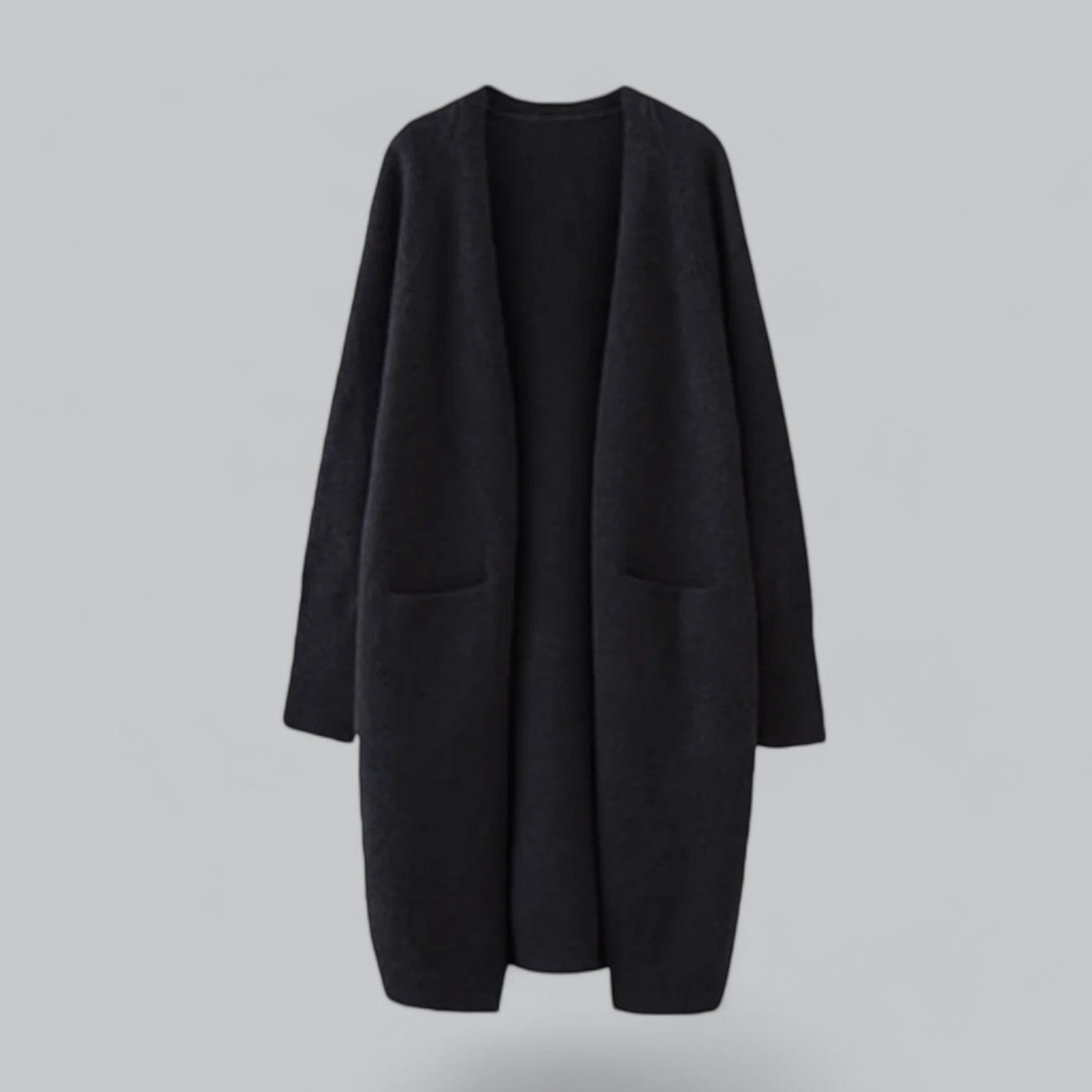 GR | Klassischer Langer Cashmere Strickjacke Für Frauen
