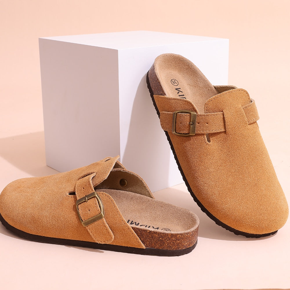 GR | Modern and stylish suede slippers for women