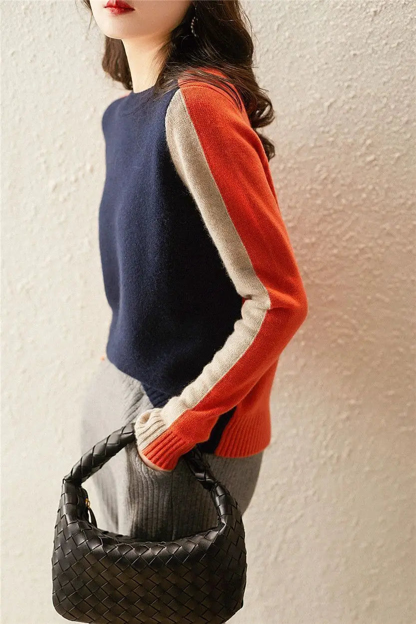 Color block sweater
