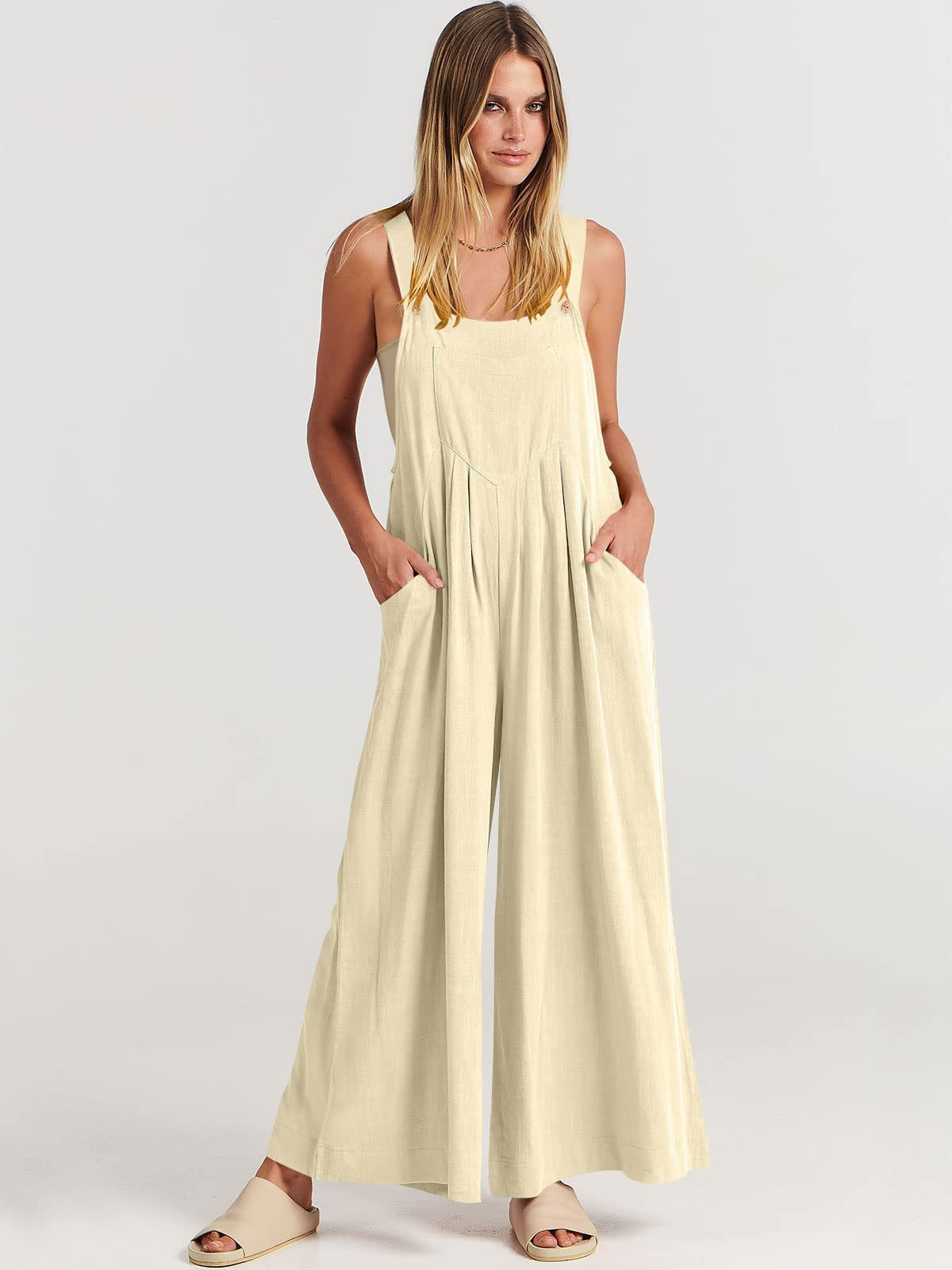Rosabella™️ - Sleeveless Wide-Leg Jumpsuit
