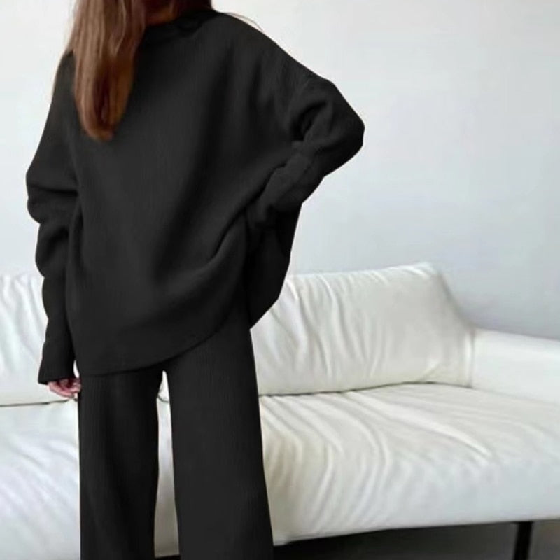 GR | 3-piece knitted loungewear set - stylish women's loungewear