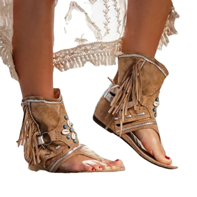 GR | Fringe Boho Sandals