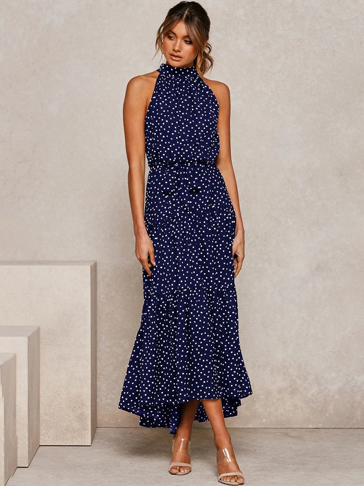 GR | Polka Neckholder Kleid