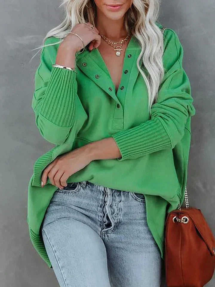 V-neck hoodie