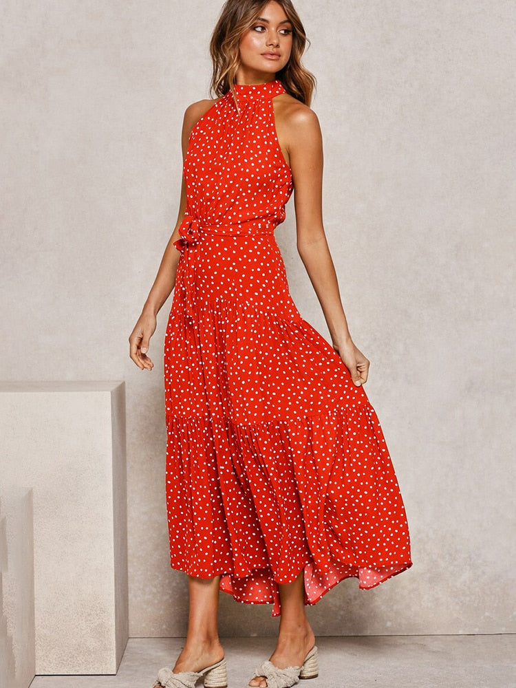 GR | Polka Neckholder Kleid