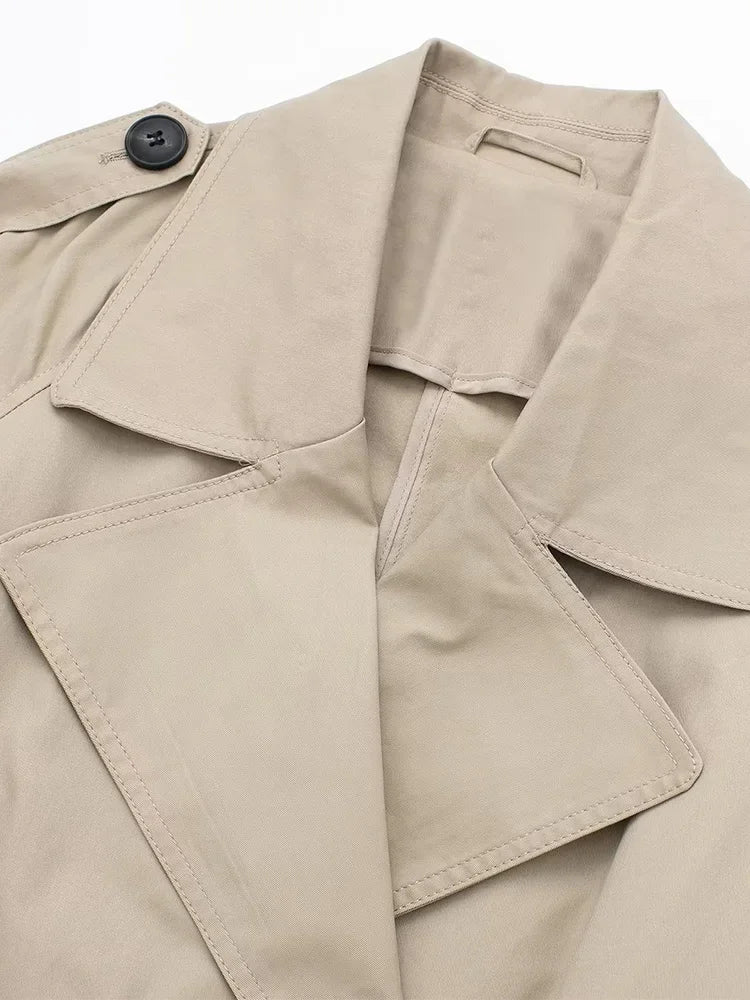 GR - Women's long coat with belt