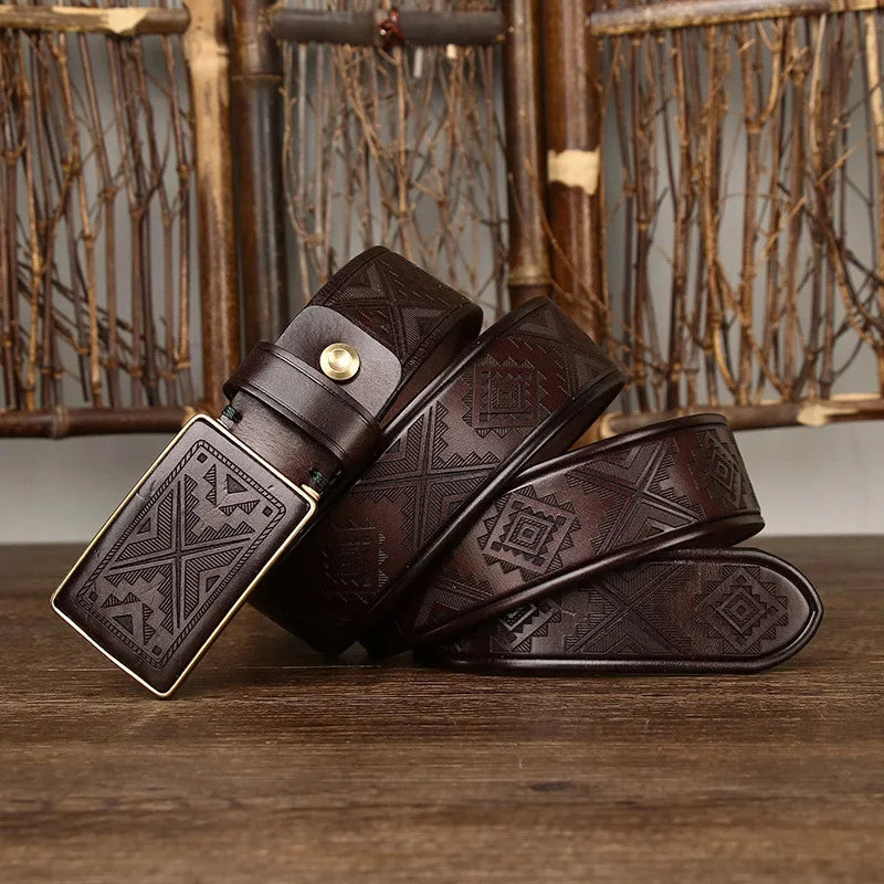 GR | Belt with a unique design for every outfit, made of cowhide leather