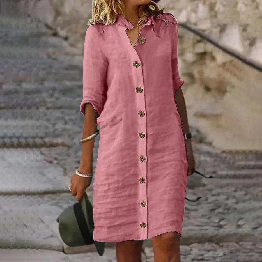 GR | Bewegliches Midi Hemdkleid