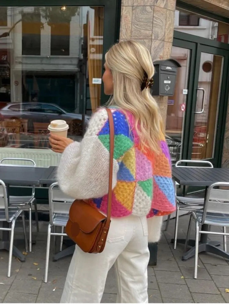 GR | Gestreifter Offener Pullover
